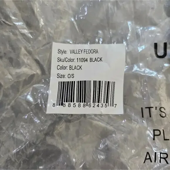 NWT Brixton Black Valley Fedora - Picture 4 of 7